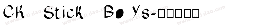CK Stick Boys字体转换